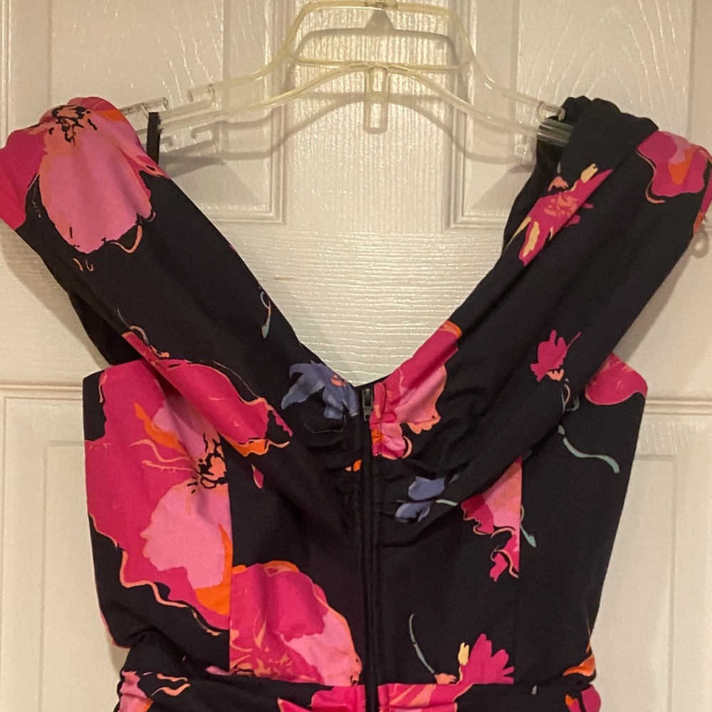 Vintage Laura Ashley Dress - Pink and Black Floral NWT - Picture 7 of 16